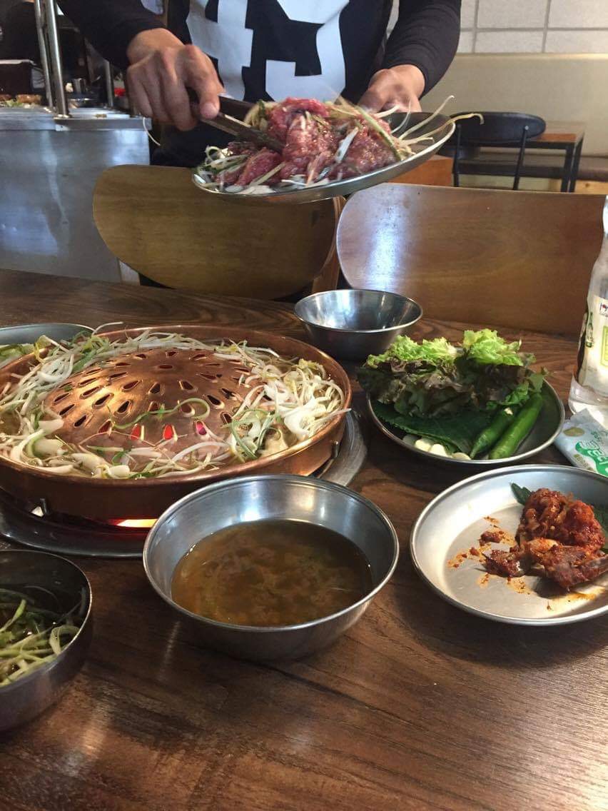 Bulgogi in Sindang, Seoul 2017.