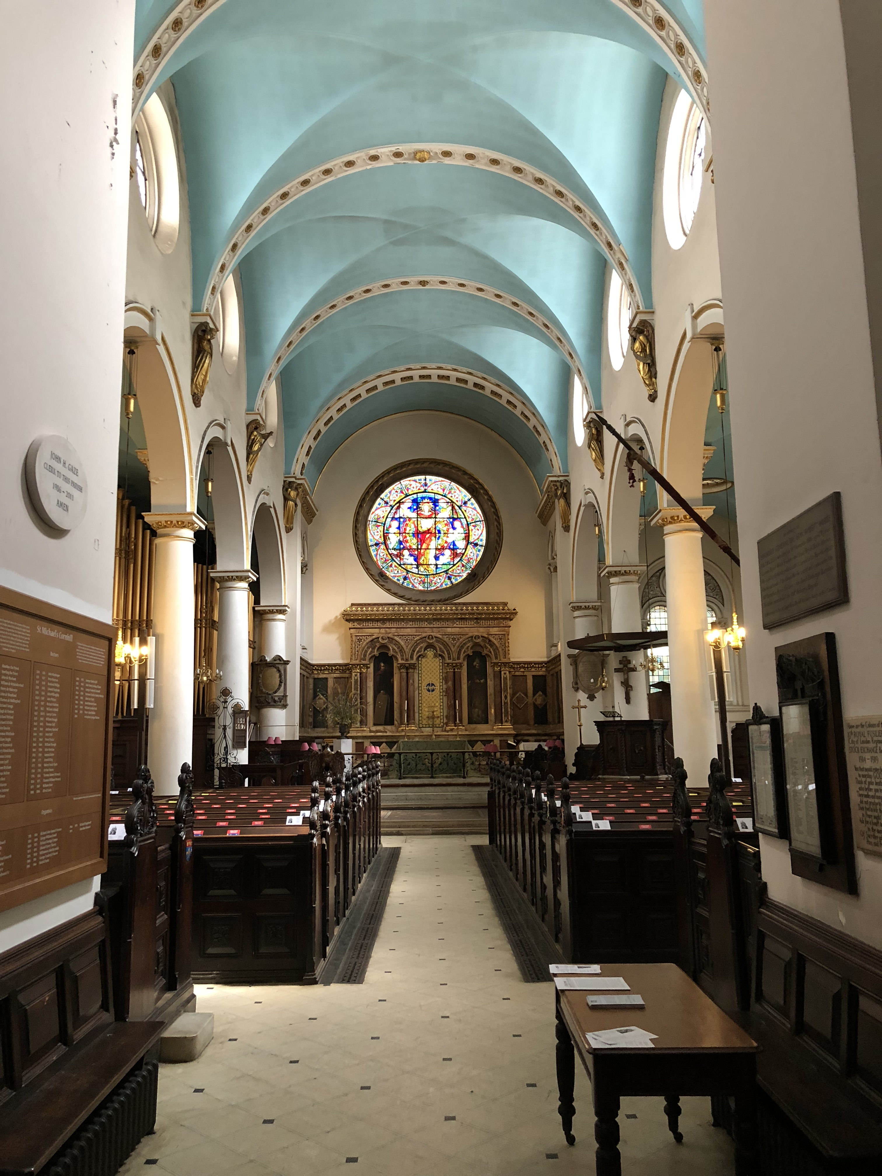 St Michael, Cornhill, London, 2019.